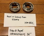 Qty 2 Bezels 578094 For Fisher & Paykel 36" Dual Fuel Range OR36SDG6X1 Hm-roc. Fixed Price $55.86.