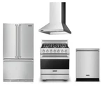 Viking Package With 36" Refrigerator, 30" Dual Fuel Range, Hood & Dishwasher. Fixed Price $12836.00.