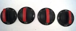 Lot (4) General Electric Oven SP4DB0W3BB Stove Knobs JSP40BBW3BB Black F133. Fixed Price $34.00.