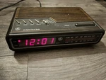 Vtg General Electric Alarm Clock Am/fm Radio 7-4612B Wood Grain Retro Works!. Fixed Price $38.99.