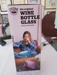 Wine Bottle Glass Holds Whole Drink 750ML - Big Mouth Toys. Fixed Price $12.99.