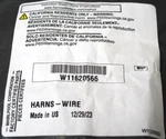 W11620566 Gas Range Spark Wire Harness Whirlpool Oem. Fixed Price $30.87.