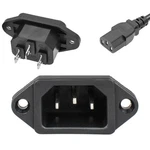 Qteatak Pack Screw Mount Pins Inlet Power Plug Socket IEC320 C14 250V 10A. Fixed Price $14.50.