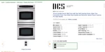 Dcs 30 Inch Double Electric Wall With Two Self-cleaning Ovens. Fixed Price $1700.00.
