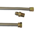 1/2 Inch O.d. Heater Dryer Range Gas Hook Up Connector 48" Stainless Steel Hose. Fixed Price $18.80.