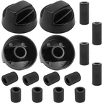 4 Pack Perillas De Control Universales 12 Adaptadores Para Estufa Horno. Fixed Price $14.11.