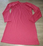 Gap Kids Girls Soft Red Winter Nightgown Sleepwear Silver Dots Ruffle Trim Nice!. Fixed Price $6.80.