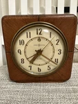 Vtg Ge Mahogany Alarm Clock #7H140 (the Delegate) Very Clean **working**. Fixed Price $39.95.