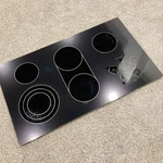 Kitchenaid Oem Black Cooktop Glass Only W10140999 36-3/8"W -scratches/chip. Fixed Price $399.95.