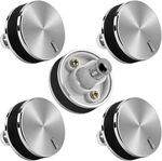 5 Pack WB03X24360 Gas Stove Stainless Steel Knob Compatible With Ge Cooktop R.... Fixed Price $43.50.