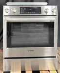 Bosch 800 Series HEI8056U 30 Inch Slide-in Electric Range With Elements. Fixed Price $1610.00.
