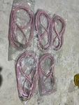 5 Vintage Pink Hardwired Telephone Line Cords Western Electric/ne/itt/s-c Nos. Fixed Price $20.00.