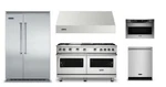 Viking Professional Package With 60" Gas Range And 48" Built Refrigerator. Fixed Price $39206.00.