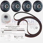 Whirlpool Admiral Oem - Dryer Rollers Pulley Belt Kit Fit Models. Fixed Price $38.95.