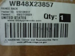 WB48X23857 Ge Oven Rack Assembly , New In Box. Fixed Price $43.21.