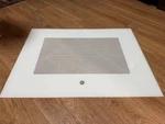 Oem Range Oven White Outer Door Glass WB56X26641. Fixed Price $60.00.