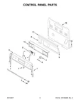 W11184721 Range Oven Control Panel, Stainless. Fixed Price $205.97.