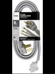 Prime RD628106L Ft Range Cord 3-POLE 3-WIRE Srdt 50A 125/250-VOLT Gray. Fixed Price $25.00.
