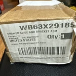 WB63X29185 Range Stove Drawer Slide & Bracket Assembly New Oem. Fixed Price $21.00.
