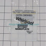 Whirlpool Appliance Nameplate W11178521. Fixed Price $47.66.