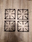 Set Of 4 Heavy Cast Iron Sears Kenmore Gas Stove Range Grates. Fixed Price $98.00.