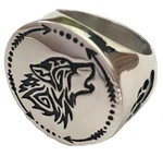 Tribal Wolf Arrows Stainless Biker Ring #555-S Size 7. Fixed Price $25.01.