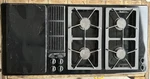 Jenn Air 45" Natural Gas Downdraft Cooktop Burners W/ Grill Black JGD8345ADB. Fixed Price $1250.00.