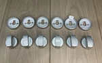 Danby 24' Inch Range DRCA24BSS Set Of 6 Bases & Knobs. Fixed Price $80.00.