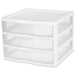 Wide 3 Drawer Unit Plastic, White. Fixed Price $18.53.