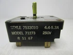 Frigidaire Range Oven Infinite Switch, 4.4-5.3A, 250V (tested Good) 7533010 Asmn. Fixed Price $54.95.