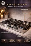 Mothers Day Special Ge JGP5036SLSS 36" Gas Cooktop Stainless Steel Burner. Fixed Price $499.99.
