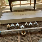 Caf 31 Brushed Silver Handle & Knob Set For Prorange Rangetop CXPR6HKPTCG. Fixed Price $125.00.