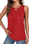 Women Sleeveless Tank Top Loose Fit Flowy Casual Summer Beach Vacation Shirt. Fixed Price $9.89.