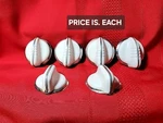 Vintage Stove Part Wedgewood / O'keefe & Merritt Control Knob Chrome Trim W61-66. Fixed Price $59.95.
