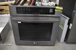 Lg LWS3063BD 30" Black Stainless Single Electric Wall Oven Nob #132387 Bf Bp. Fixed Price $795.00.