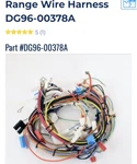 New*** DG96-00378A Brand Oem Samsung Wire Harness Assembly Genuine Usa. Fixed Price $109.99.