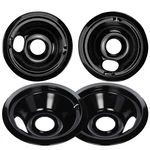 Black Stove Burner Drip Pans Replacement For Ge Hotpoint Electric Burne.... Fixed Price $29.09.