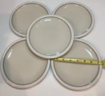 Vintage Epoch Norway E2003 Beige Salad Plates 7.5 Microwave Oven Safe Korea. Fixed Price $48.99.