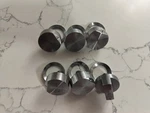 Lot Of Six (6) Jenn Air JGD3536BS Range Cooktop Knobs & Skirts Stainless Steel. Fixed Price $35.99.