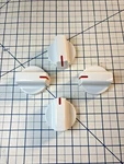 Four Frigidaire Oven Stove Range Surface Knob 5304508957 White Red. Fixed Price $19.01.