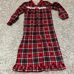 Kids Disney Mickey Mouse Plaid Fleece Nightgown Pajamas Sleepwear Size 6 Girls. Fixed Price $17.00.
