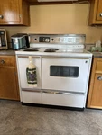 Very Impressive Vintage Stove Oven Range With Storage. Fixed Price $2850.00.