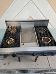Viking 36" Range Top VGRT360-4GSS Professional Series Burners Plus Grill. Fixed Price $1780.00.