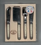Nip Jean Dubost Laguiole 4 Pc. Ivory Handle Cheese Service Set. Fixed Price $34.99.