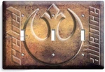 Star Wars Rebel Alliance Jedi Order Triple Light Switch Wall Plate Ny Room Decor. Fixed Price $25.99.