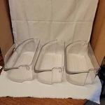 Lot Frigidaire Refrigerator Door Bin Shelf 2403564 W/ Beverage Rack 2403961. Fixed Price $45.00.