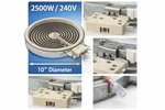 W11047722 Radiant Surface Element 2500W 240V Range Burner Replaces New Ib. Fixed Price $44.99.