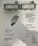 American Range AV23N10B Dual Safety Vertical Valve 3/8/3.3V/3.6A 60HZ- Box #1030. Fixed Price $119.00.
