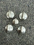WB03T10266 (4) WB03T10257 (1) Set Of Stainless Ge Burner Control Knobs. Fixed Price $36.99.