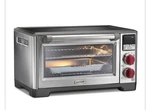 Wolf Gourmet WGCO150S Stainless Steel Toaster Oven Convection Red Knobs Type 062. Fixed Price $300.00.